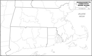 Download Map MASSACHUSETTS CONECTICUTT RHODE ISLAND STATE Map to print